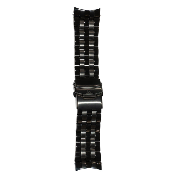 Black Metal Link Strap - 22mm