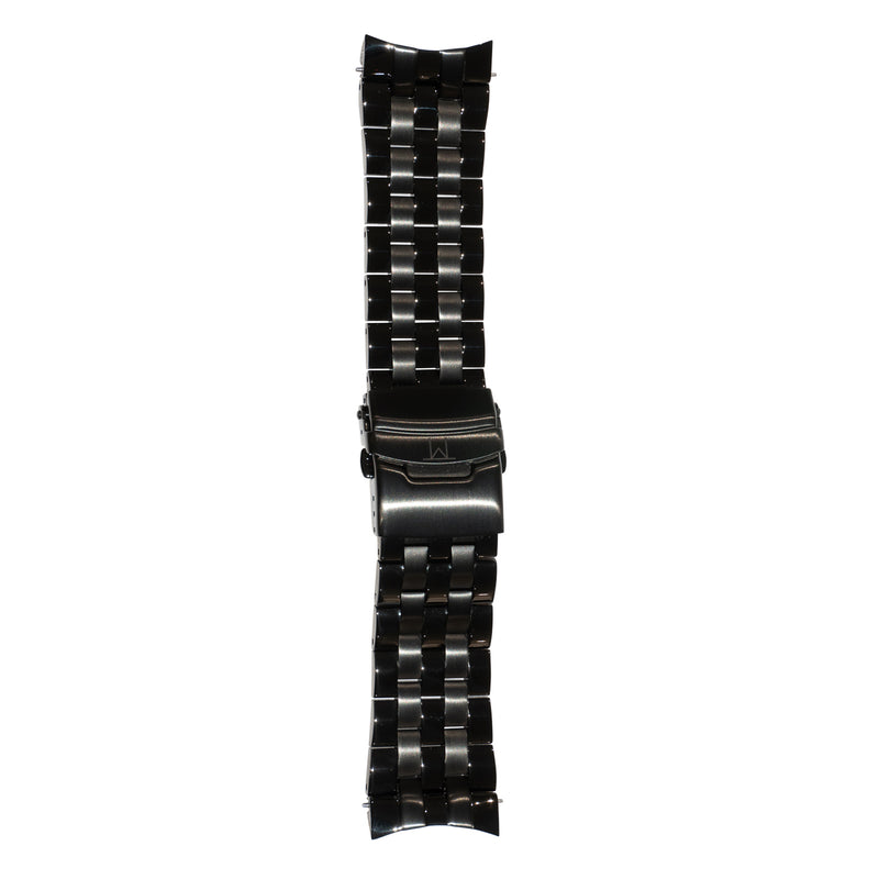 Black Metal Link Strap - 22mm
