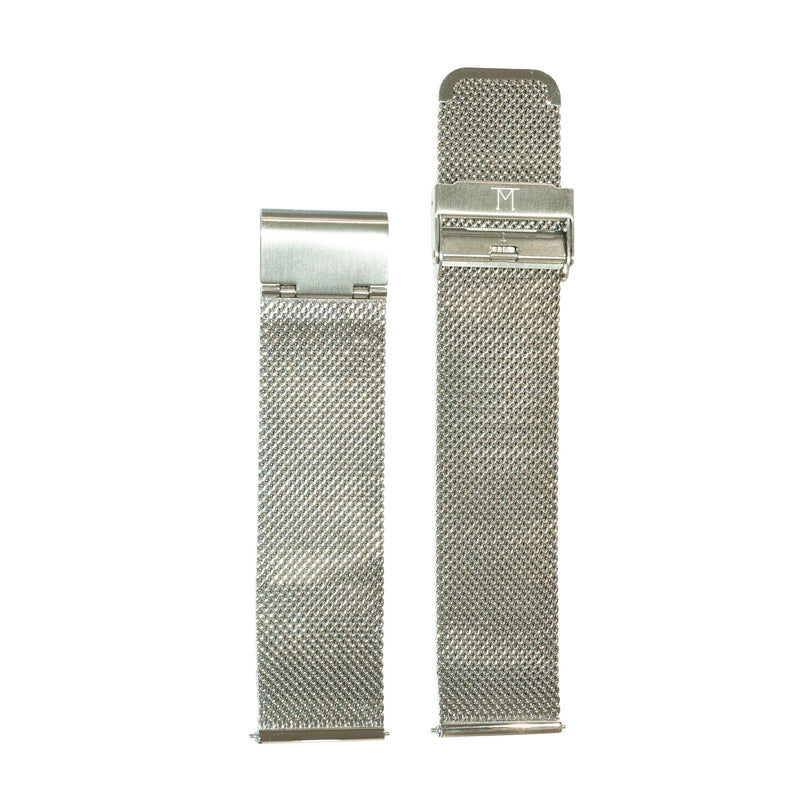 Silver Metal Mesh Strap - 18/20/22mm