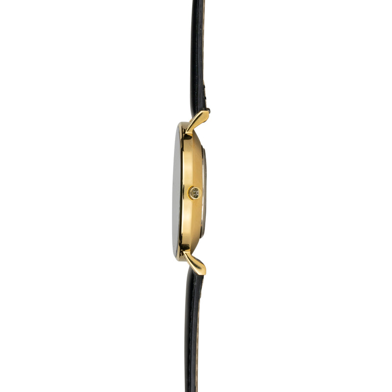 40M3 - Black with Gold Case and Black Leather Strap