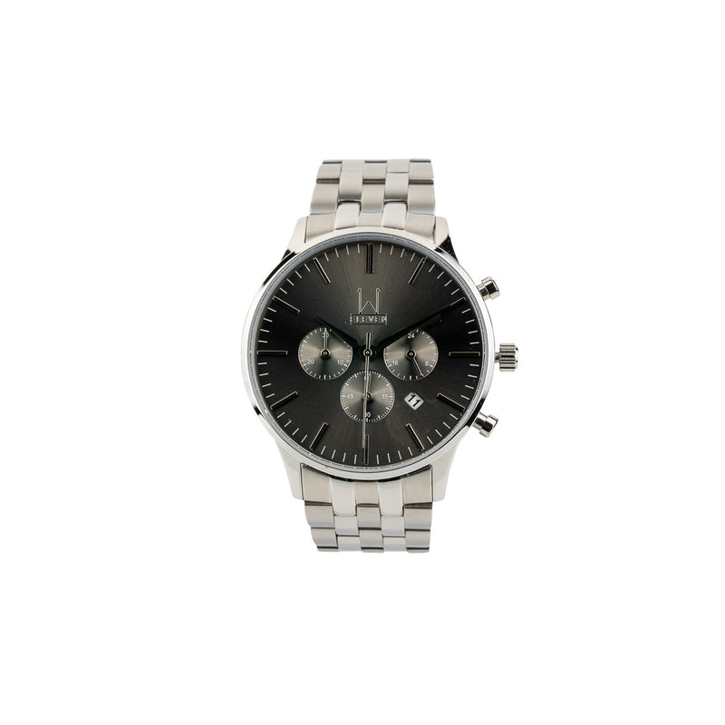43M1 - Grey with Silver Case and Metal Link Strap