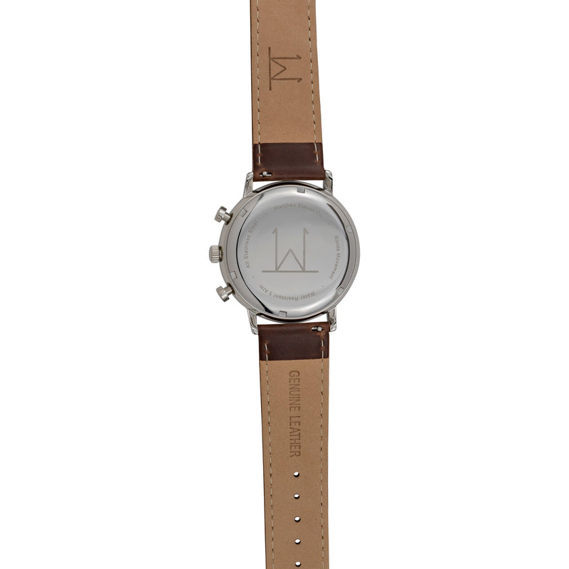 44M2 - White with Bronze Case and Dark Brown Leather Strap